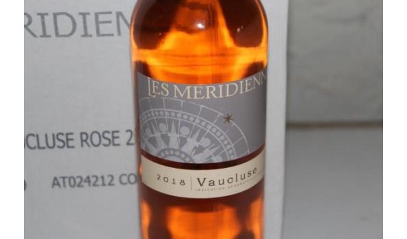 12 flessen à 75cl rosé wijn Les Meridiennes, Vaucluse, 2018
